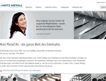 Tablet Screenshot of notzmetall.ch